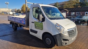 WHITE VAUXHALL MOVANO F3500 L3HI CDTI DIESEL BOX VAN 2299CC FIRST REGISTERED 4/11/2011 REG : CP61BJJ MILEAGE : 108,354 MILES 1 KEY WITH V5 MOT EXPIRED 4/10/2024 WITH GARMIN SAT NAV