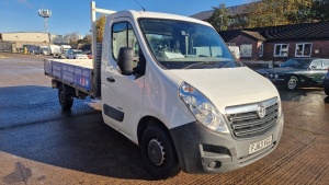 WHITE VAUXHALL MOVANO F3500 L3H1 CDTI 2299CC BOX DIESEL VAN FIRST REGISTERED 17/9/2013 REG: FJ63VGG MILEAGE: 121,460 MILES 1 KEY WITH V5 MOT UNTIL 6/12/2024 WITH GARMIN SAT NAV