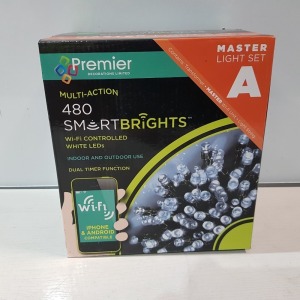 7 X BRAND NEW PREMIER 480 SMARTBRIGHTS WIFI CONTROLLED WHITE LEDS