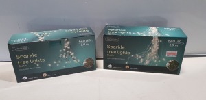 48 X BRAND NEW LUMINEO SPARKLE TREE LIGHTS 640 LED - 1.9M LENGTH