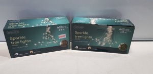 48 X BRAND NEW LUMINEO SPARKLE TREE LIGHTS 640 LED - 1.9M LENGTH