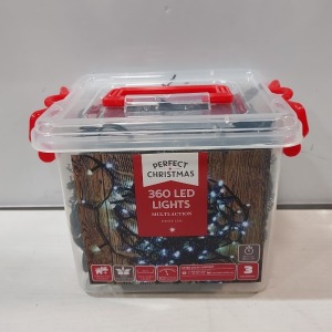 24 X BRAND NEW PERFECT CHRISTMAS 480 LED CLUSTER LIGHTS MULTI ACTION IN WHITE LED IN 2 BOXES.