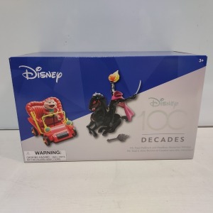 36 X BRAND NEW DISNEY 100 DECADES MR TOAD PULLBACK AND HEADLESS HORSEMAN WINDUP TOYS IN 6 BOXES.