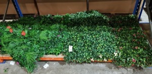 7 BRAND NEW MIXED ARTIFICAL PLANT FLOWER WALL FENCE PANELS