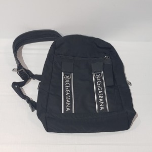 1 X BLACK RUCKSACK, DOLCE & GABBANA BRANDED (P)