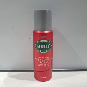 140 X BRAND NEW BRUT ATTRACTION TOTALE DEODRANT 200ML