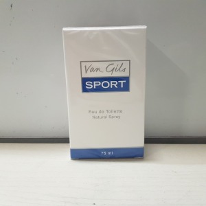 100 X BRAND NEW FACTORY SEALED VAN GILS SPORT EDT 75ML IN 3 BOXES