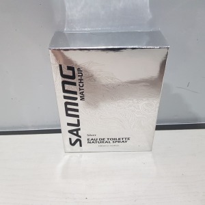 108 X BRAND NEW BOXED FACTORY SEALED SALMING MATCH UP SILVER EDT 100ML IN 2 BOXES