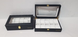 60 X BRAND NEW HOWICK 10 SLOT WATCH BOX IN 10 BOXES