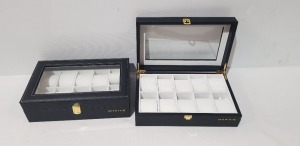 60 X BRAND NEW HOWICK 10 SLOT WATCH BOX IN 10 BOXES