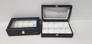 60 X BRAND NEW HOWICK 10 SLOT WATCH BOX IN 10 BOXES