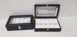 60 X BRAND NEW HOWICK 10 SLOT WATCH BOX IN 10 BOXES