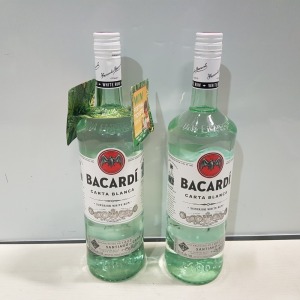 11 X BRAND NEW BACARDI CARTA BLANCA SUPERIOR WHITE RUM 37.5%VOL SIZE 1L