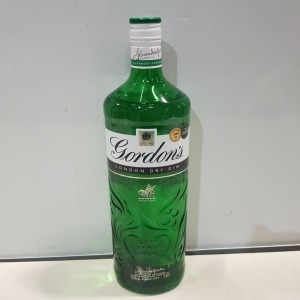 8 X BRAND NEW GORDON'S LONDON DRY GIN 37.5%VOL SIZE 1L