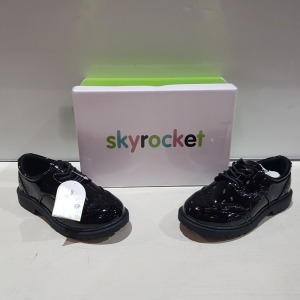 60 X BRAND NEW BOXED SKYROCKET GIRLS BLACK SHOES IN VARIOUS SIZES