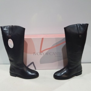 16 X BRAND NEW BOXED IVORY CASTLE ALL ABOUT STYLE KNEE HIGH BOOTS IN STYLE 'RIVER A7884' IN SIZE 4 - IN 2 LARGE BOXES