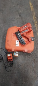 1X PASSLODE IMPULSE IM250/65F16 NAIL GUN WITH CHARGER AND CARRY CASE