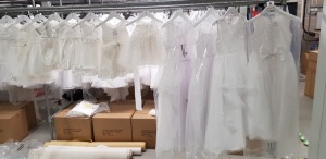 10 X PIECE BRAND NEW MIXED LINZI JAY KIDS COMMUNION DRESS LOT TO INCLUDE WHITE BOW DRESS - FLOWER DETAIL DRESS - JEWELLED DRESS - FLOWER DETAIL BABY BOW DRESS ETC ALL IN VARIOUS SIZES *** NOTE: ASSETS LOCATED IN BLACKBURN - COLLECT IN PERSON ONLY - BOOK S