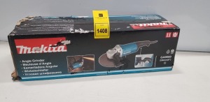 1 X MAKITA CORDED ANGLE GRINDER ( GA9060) - 230 MM - 240V ( PLEASE NOTE BOX HAS SILICONE ON IT - PRODUCT IS PERFECT )