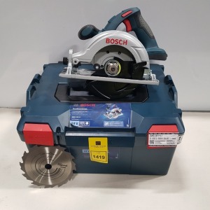 1 X BOSCH PROFESSIONAL CORDLESS CIRCULAR SAW ( GKS 18V-LI ) INCLUDES CARRY CASE - NO BATTERY