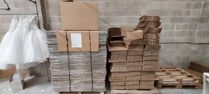 6 X PALLETS OF FLATPACK CARDBOARD BOXES IN VARIOUS SIZES *** NOTE: ASSETS LOCATED IN BLACKBURN - COLLECT IN PERSON ONLY - BOOK SEPARATE COLLECTION TIME ***