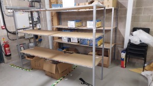 2 X 3 TIER METAL SHELVING RACKING *** NOTE: ASSETS LOCATED IN BLACKBURN - COLLECT IN PERSON ONLY - BOOK SEPARATE COLLECTION TIME ***