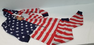 6 X BRAND NEW TOKYO LAUNDRY USA ONESIES IN SIZE LARGE IN ONE TRAY (TRAY NOT INCLUDED)