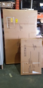 1 X BOXED LAZZARO EXTENDABLE DINING TABLE WITH 4 MATCHING CHAIRS 1600 X 2000MM - IN 3 BOXES - PLEASE NOTE CUSTOMER RETURNS