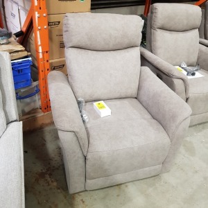 1 X MORTIMER 1 SEATER ELECTRIC RECLINER WITH USB PORT IN TAUPE