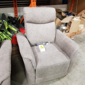 1 X MORTIMER 1 SEATER ELECTRIC RECLINER WITH USB PORT IN TAUPE