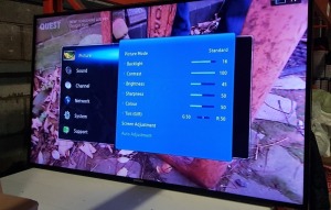 1 X SAMSUNG 55INCH TV WITH REMOTE - IN PERFECT WORKING CONDITION - MODEL UE55D5530WK