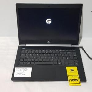 1 X HP PROBOOK 440 GS - INTEL CORE I5 - 8250U - 256GB HDD - 8GB RAM - WINDOWS 10 PRO WITH CHARGER