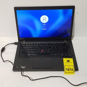 1 X LENOVO ULTRABOOK LAPTOP T440S - INTEL CORE I7 - 4600U - 480GB SSD HDD - WINDOWS 11 PRO WITH CHARGER