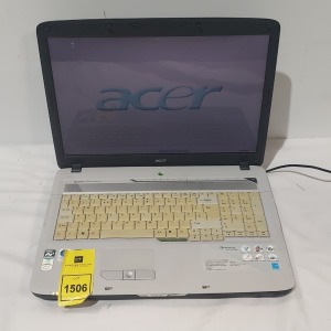 1 X ACER 7520 LAPTOP WITH 17 INCH SCREEN - WINDOWS 10 - NVIDIA GEFORCE 7000M WITH CHARGER