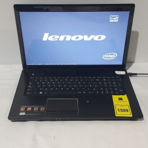 1 X LENOVO G780 LAPTOP - INTEL CORE B970 - 2.3GHZ - 17INCH SCREEN - 500GB HDD - WINDOWS 11 - BATTERY UNTESTED - WITH CHARGER