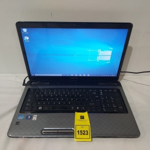 1 X TOSHIBA L775 LAPTOP - INTEL CORE I5 - 2410M - 2.3 EHZ - 17INCH SCREEN - WINDOWS 10 - 500GB HARD DRIVE WITH CHARGER