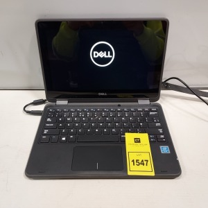 1 X DELL LATITUDE LAPTOP - 2 IN ONE LAPTOP/ TABLET TOUCH SCREEN - 138GB HDD - WINDOWS 11 NOT ACTIVATED WITH CHARGER