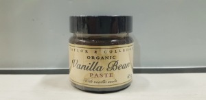 60 X BRAND NEW TAYLOR AND COLLEDGE ORGANIC VANILLA BEAN PASTE WITH VANILLA SEEDS - 65 G (BEST BEFORE - 02/25) RRP £ 11.99 PP - TOTAL RRP £ 719.40