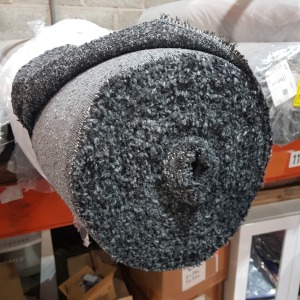 1 X BRAND NEW TOKYO FABRIC ROLL IN BOUGLE CHARCOAL COLOUR WIDTH 143 CM LENGTH 38.3 M