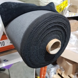 1 X BRAND NEW TOKYO FABRIC ROLL IN PLUSH EBONY COLOUR WIDTH 143 CM LENGTH 26.1 M