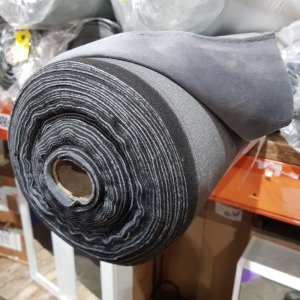 1 X BRAND NEW TOKYO FABRIC ROLL IN PLUSH STEEL COLOUR WIDTH 143 CM LENGTH 27.2 M