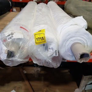 3 X BRAND NEW WHITE HYPERION PRINT BASE FABRIC 21.8 M / 21.8M / 31.8 M