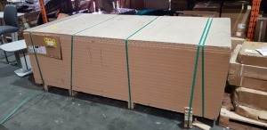 40 X BRAND NEW MDF WOOD - ON 1 LONG PALLET 2440 X 1220 X 18 MM - TOTAL 1393 KG