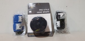 100 + X BRAND NEW FIGHTING EQUIPMENT - DEMIX BLACK WRIST WRAPS - IN 1 BOX