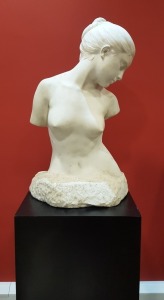 ALFRED BOUCHER (1850 - 1934) LA JEUNESSE 650MM IN HEIGHT 380MM WIDE AT THE BASE