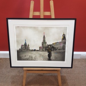 NICK WALKER (1969) ARTIST SIGNED LIMITED EDITION SCREEN PRINT IN COLOURS ON SOMERSET WHITE PAPER THE MORNING AFTER : MOSCOW (2009) SIGNED AND NUMBERED 21/150 IN PENCIL 20 1 /2 X 28 1/4 INCH (51 X 71.5CM)