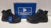 20 X BRAND NEW DONNAY SUEDE HI SN99 BOOTS ALL IN BLACK AND ALL IN SIZE UK 10 IN 4 BOXES (PLEASE NOTE - ALTHOUGH MOST BOXES ARE FACTORY SEALED WE HAVE IDENTIFIED SOME MINOR MANUFACTURING IMPERFECTIONS ON EXAMINATION - SEE SUPPLEMENTARY IMAGE & BID ACCORDIN