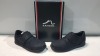 36 X BRAND NEW JUNIOR KANGOL LEATHER VELCRO TRAINERS IN BLACK ALL IN SIZE UK 6 IN 6 BOXES