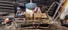 30 X MIXED LOT CONTAINING LARGE METAL TROLLEY , TWO DISPLAY STANDS , 15 1K ABC POWDER EXTINGUISHERS KITEMARKED , PRO TECH 500ML ADVANCED CORROSION PREVENTION SPRAY CANS, PORTABLE CAMPING STOVE ETC