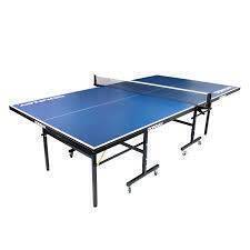 1 X DONNAY INDOOR / OUTDOOR FOLDING FULL SIZE TENNIS TABLE - INCLUDES NET / BATS / BALLS AND CLIPS ( PLEASE NOTE THIS IS CUSTOMER RETURN )